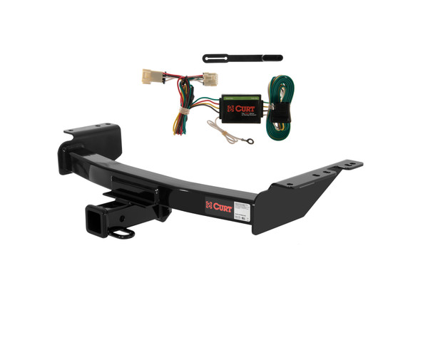 97 - 99 Pontiac Trans Sport Curt 2", Class 3 Trailer Tow Hitch + 4-flat Wiring Kit 13344 - CURT