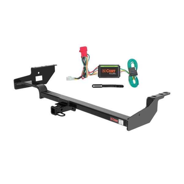 98 - 08 Subaru Forester Curt 1-1/4", Class 2 Trailer Tow Hitch + 4-flat Wiring Kit 12038 - CURT