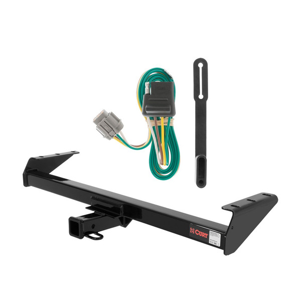 2009 - 2012 Suzuki Equator Curt 2", Class 3 Trailer Tow Hitch + 4-flat Wiring Kit 13241 - CURT