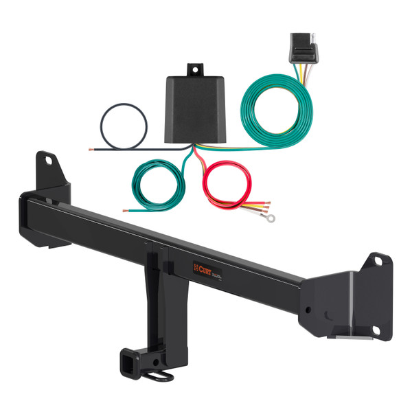 17 - 24 Mercury Cooper Countryman Curt 1-1/4", Class 1 Trailer Tow Hitch + 4-flat Wiring Kit 11522 - CURT