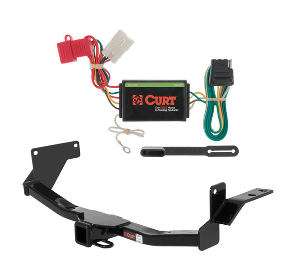 2004 - 2005 Mitsubishi Endeavor Curt 2", Class 3 Trailer Tow Hitch + 4-flat Wiring Kit 13569 - CURT