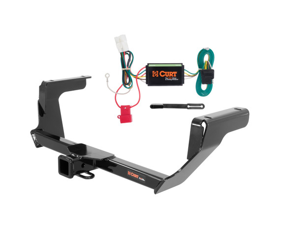 13 - 15 Subaru XV Crosstrek Curt 2", Class 3 Trailer Tow Hitch + 4-flat Wiring Kit 13135 - CURT