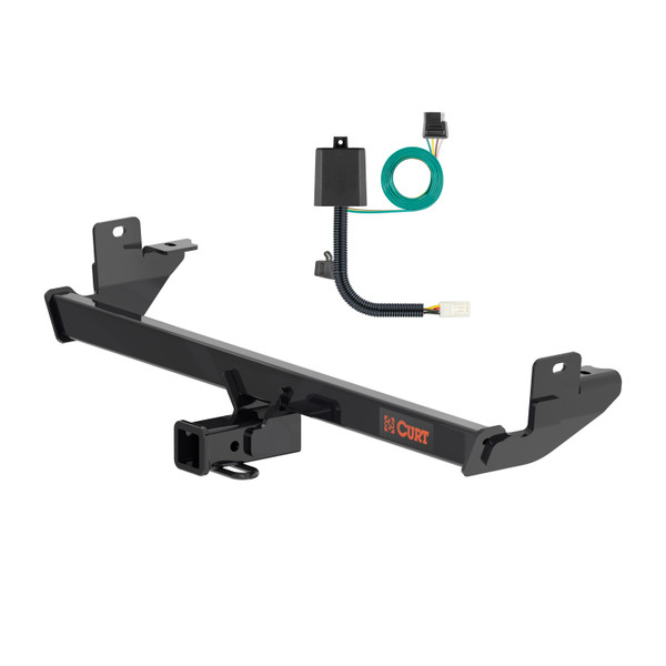 24 - 25 Mazda CX-90 Curt 2", Class 3 Trailer Tow Hitch + 4-flat Wiring Kit 13568 - CURT