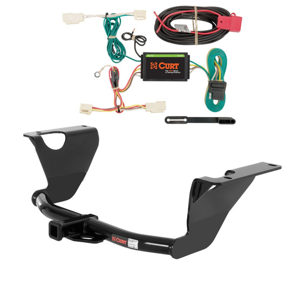 2015 - 2019 Subaru Legacy Sedan Curt 1-1/4", Class 2 Trailer Tow Hitch + 4-flat Wiring Kit 12290 - CURT