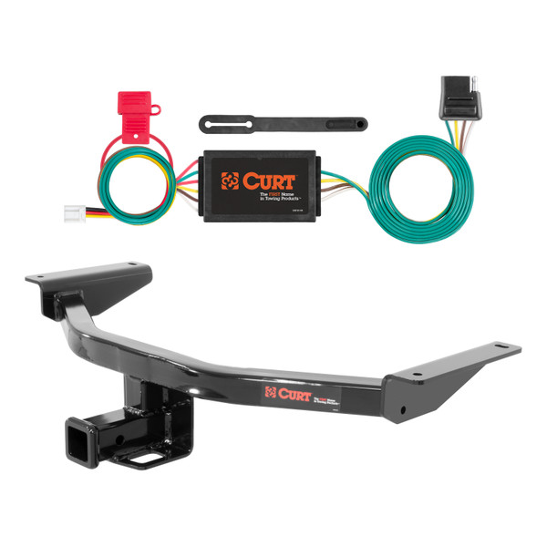 16 - 23 Mazda CX-9 Curt 2", Class 3 Trailer Tow Hitch + 4-flat Wiring Kit 13284 - CURT