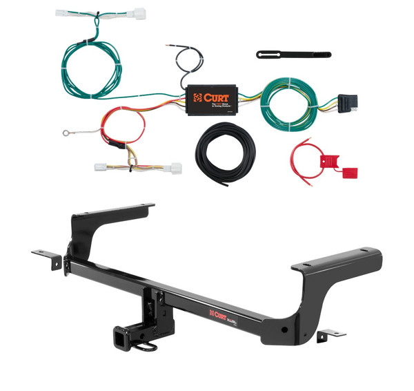 2016 - 2022 Mazda MX-5 Miata Curt 1-1/4", Class 1 Trailer Tow Hitch + 4-flat Wiring Kit 11435 - CURT