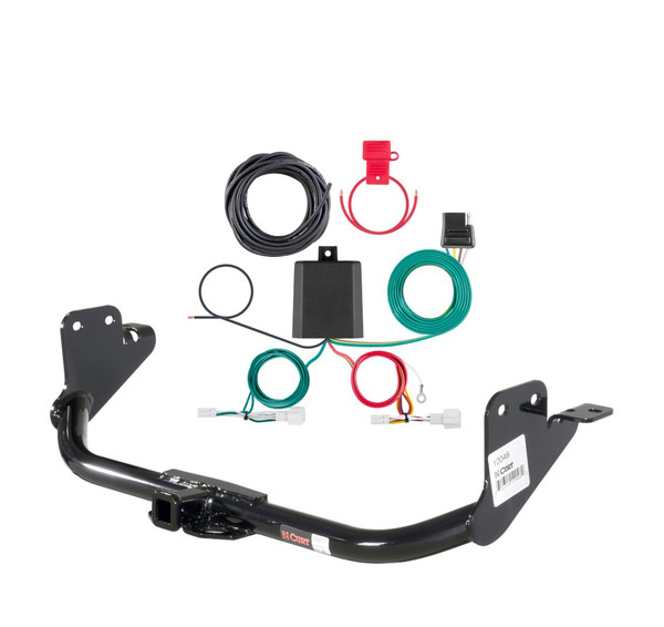 2020 - 2026 Mitsubishi Outlander Sport Curt 1-1/4", Class 2 Trailer Tow Hitch + 4-flat Wiring Kit 12048 - CURT