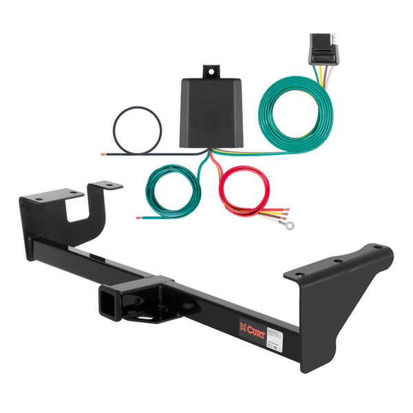 2013 Suzuki Grand Vitara Excluding XL-7 Curt 2", Class 3 Trailer Tow Hitch + 4-flat Wiring Kit 13001 - CURT