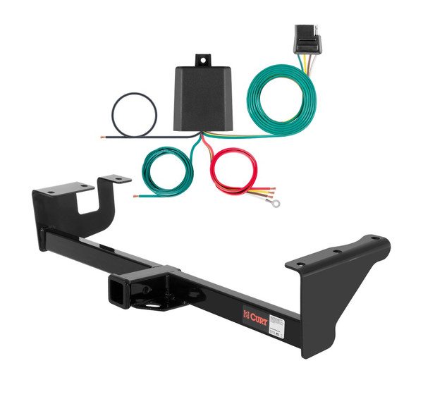 2013 Suzuki Grand Vitara Excluding XL-7 Curt 2", Class 3 Trailer Tow Hitch + 4-flat Wiring Kit 13001 - CURT