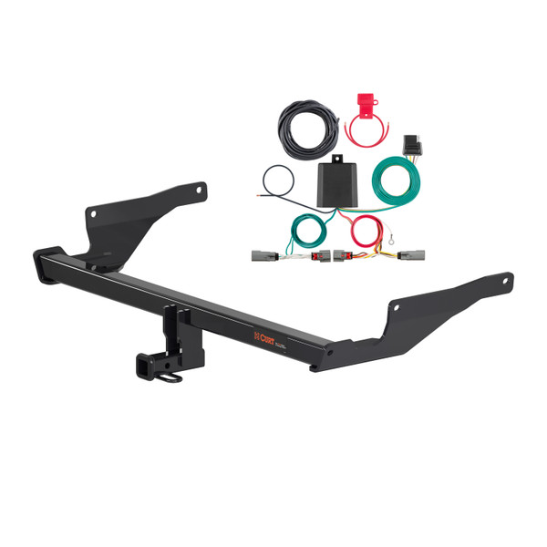 22 - 24 Mazda CX-5 Curt 1-1/4", Class 2 Trailer Tow Hitch + 4-flat Wiring Kit 12170 - CURT