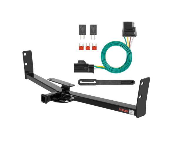 07 - 09 Pontiac Torrent Curt 1-1/4", Class 2 Trailer Tow Hitch + 4-flat Wiring Kit 12291 - CURT