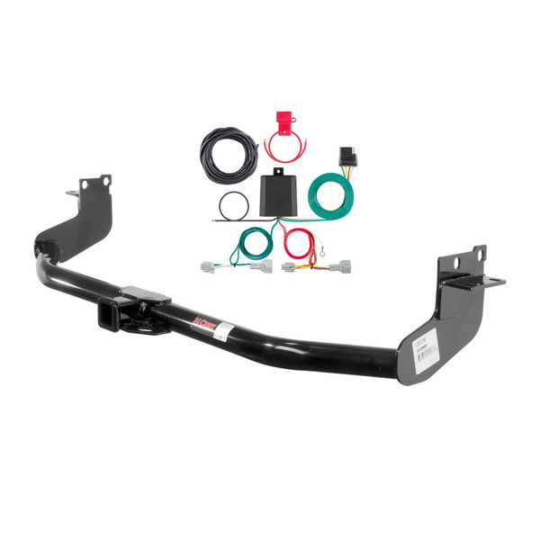 11 - 17 Nissan Quest Curt 2", Class 3 Trailer Tow Hitch + 4-flat Wiring Kit 13078 - CURT
