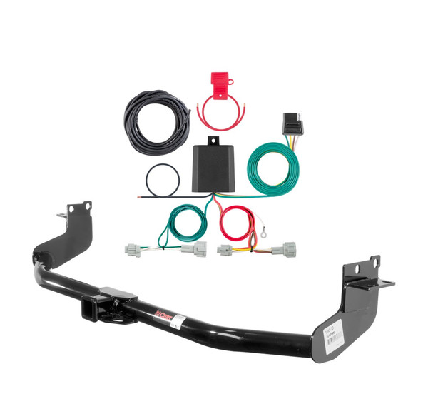 2011 - 2017 Nissan Quest Curt 2", Class 3 Trailer Tow Hitch + 4-flat Wiring Kit 13078 - CURT