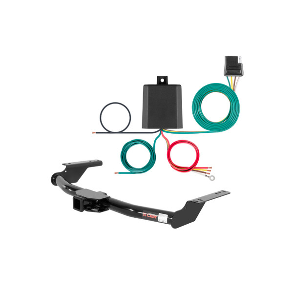 03 - 09 Toyota 4Runner Curt 2", Class 3 Trailer Tow Hitch + 4-flat Wiring Kit 13445 - CURT