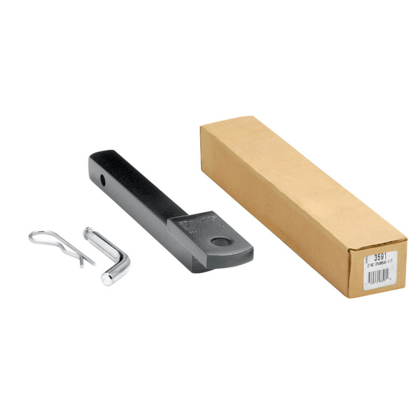 Draw-tite Trailer Hitch Ball Mount, Fits 1-1/4 in. Receiver, 0.625 in. Rise, 2,000 lbss. Capacity, Black DT3591