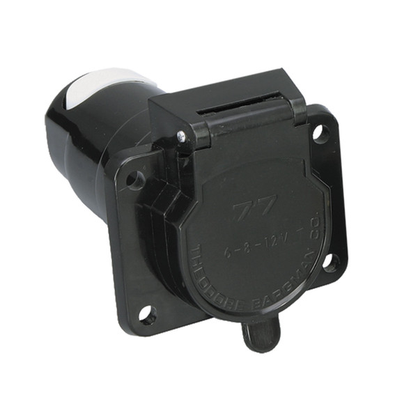Bargman Wiring Connector, 7-Way Vehicle End, No Wire BM50-77-001 - Bargman