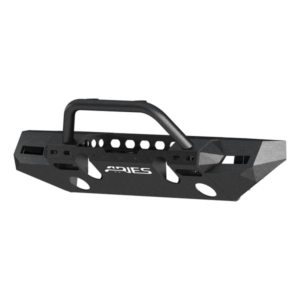 ARIES 2082098 TrailChaser Black Aluminum Front Bumper with Brush Guard and Winch Mount, Select Jeep Wrangler JL, Gladiator - ARIES