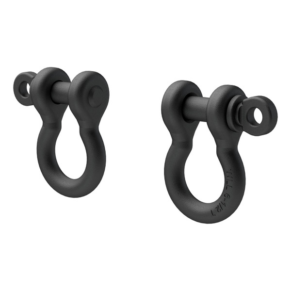 ARIES 2166071 Heavy-Duty Bolt-On Tow Hooks D-Ring Shackles, 12,500 lbs Capacity - ARIES