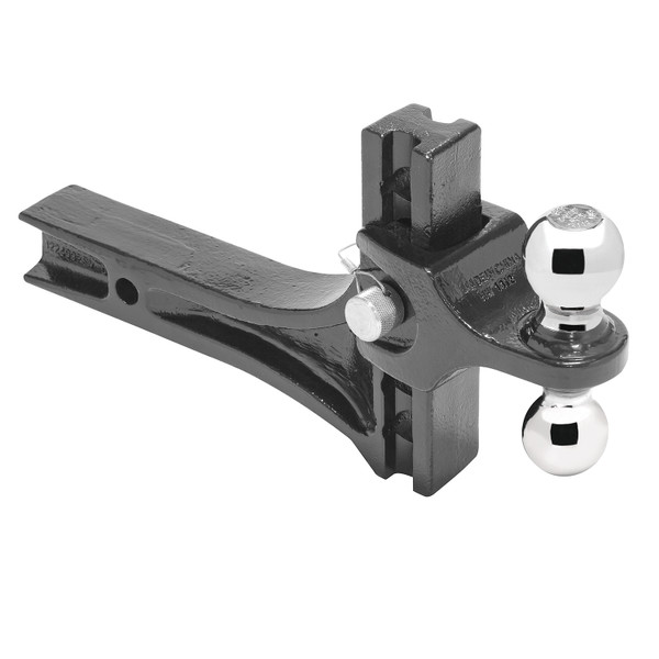 Draw-Tite Adjustable Trailer Hitch Ball Mount (2 Inch, 2-5/16 Inch Trailer Balls), Fits, 2 Inch Square Receiver, 10.5 Inch Drop, 14,000 lbss. Capacity Black