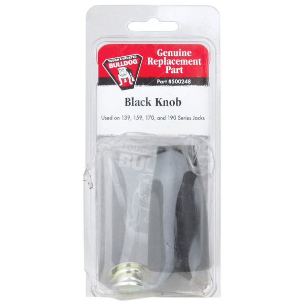Bulldog Trailer Jack Accessory, Black Knob for 139's, 159's, 170's & 190's