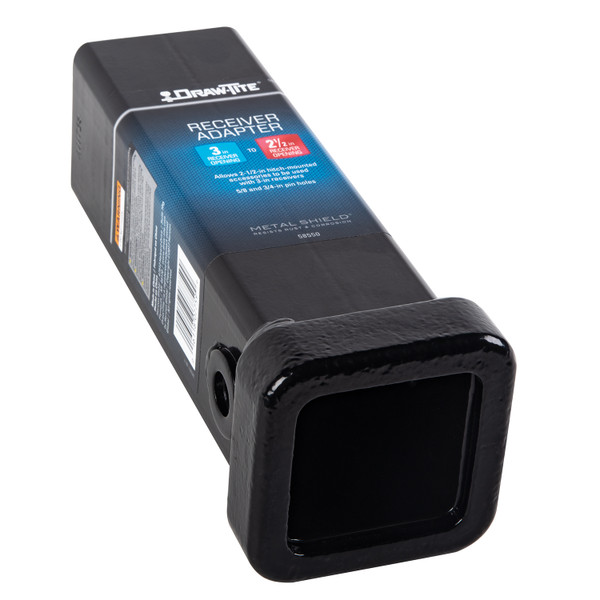 Draw-tite Trailer Hitch Adapter, from 3 in. to 2-1/2 in. Receiver, 10 in. Length - Draw-tite