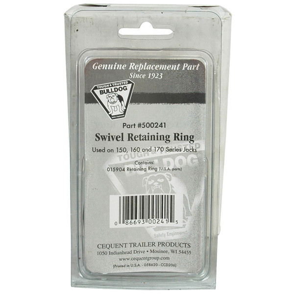 Bulldog Trailer Jack Accessory, Swivel Retaining Ring for 800-5,000 lbs. Jacks
