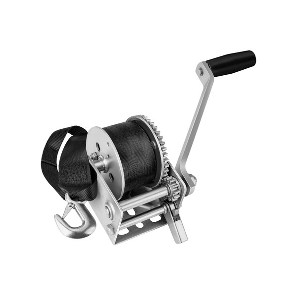 Fulton Trailer Winch, Single-Speed, 900 lbs. Capacity, 12 ft. Strap - Fulton