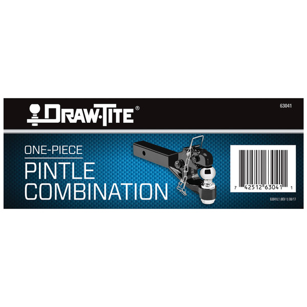 Draw-tite Pintle Hook & Ball Combination, Fits 2 in. Receiver, 12,000 lbs. Capacity Hook, 2 in. Ball, 7,000 lbs. Capacity Ball