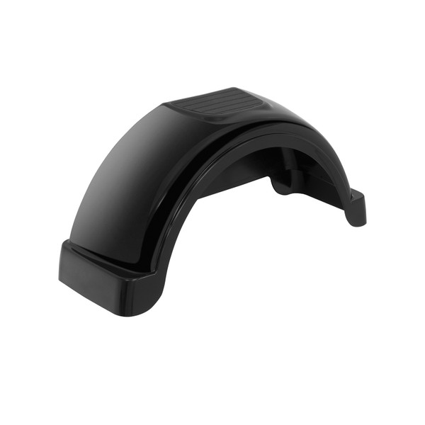 Fulton 12 in. Top & Side Step Black Trailer Fender FL008553 - Fulton