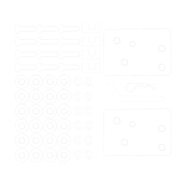 Draw-tite Titan® Class 5 Trailer Hitch, 2-1/2" Square Receiver, Black for Select Ford F-250 Super Duty, Ford F-350 Super Duty, Ford F-450 Super Duty 45508