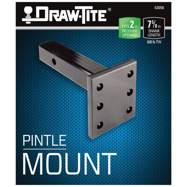 Draw-tite Pintle Hook Mounting Plate, 6,000 lbs. Capacity, Fits 2 in. Receiver