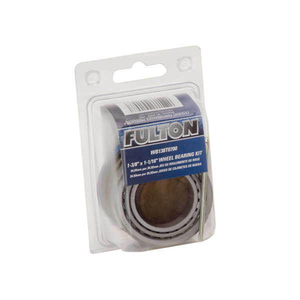 Fulton Trailer Wheel Bearing Kit, 1-3/8 in. & 1-1/16 in. Diameter, w/ Dust Cover