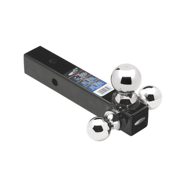 Draw-tite Tri-Ball Trailer Hitch Ball Mount, (1-7/8 in. 2 in., 2-5/16 in. Trailer Hitch Balls), Fits 2 in.Receiver, 16,000 lbss. Capacity, Black DT80799 - Draw-tite