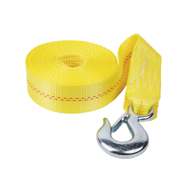Fulton Trailer Winch Accessory, Strap w/ Hook, 2 in. x 20 ft. - Fulton
