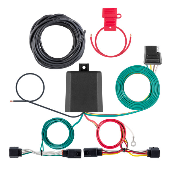 CURT Custom Wiring Harness, 4-Way Flat, Select Kia Sorento without LED Taillights - CURT