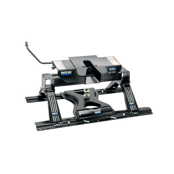 Reese 16K Adjustable Height Dual Jaw Fifth Wheel Hitch Complete System, Industry Standard Mount