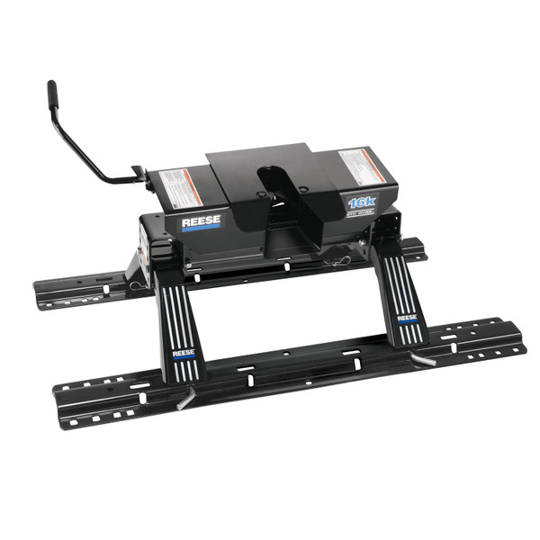 Reese 16K Adjustable Height Dual Jaw Fifth Wheel Hitch Complete System, Industry Standard Mount