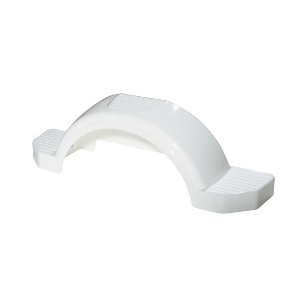 Fulton Trailer Fender, 13 in. Tire Size, White FL508573 - Fulton