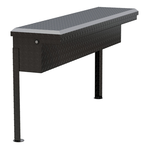 UWS Gloss Black Aluminum 48" Truck Side Tool Box with Low Profile (Heavy Packaging) EC30202