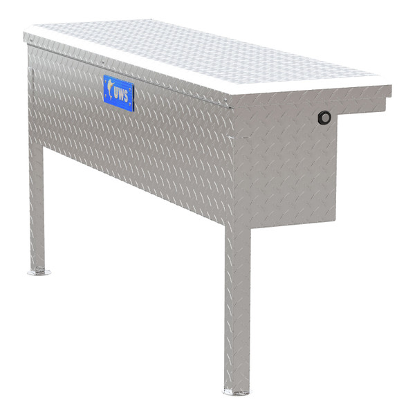 UWS Bright Aluminum 48" Truck Side Tool Box with Low Profile TBSM-48-LP - UWS