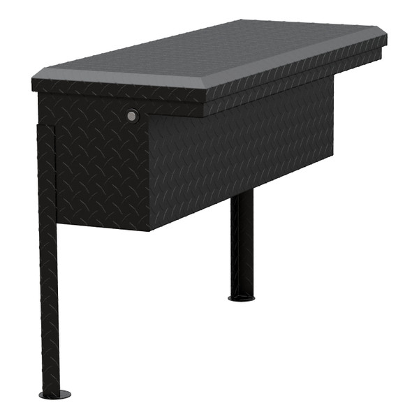 UWS Matte Black Aluminum 36" Truck Side Tool Box, Low Profile TBSM-36-LP-MB