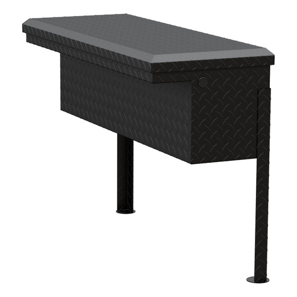 UWS Matte Black Aluminum 36" Truck Side Tool Box, Low Profile TBSM-36-LP-MB