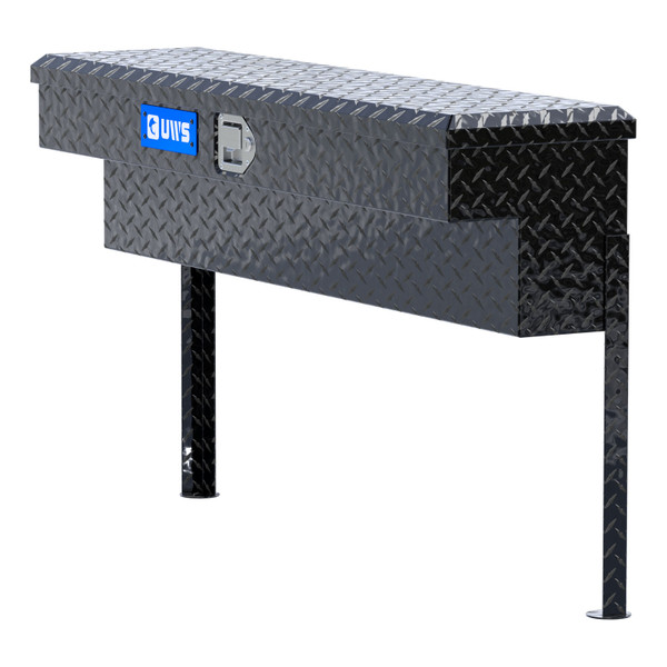 UWS Gloss Black Aluminum 48" Truck Side Tool Box TBSM-48-BLK - UWS