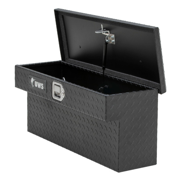 UWS Matte Black Aluminum UTV Side Tool Box - Polaris Ranger UTV-SM33-MB