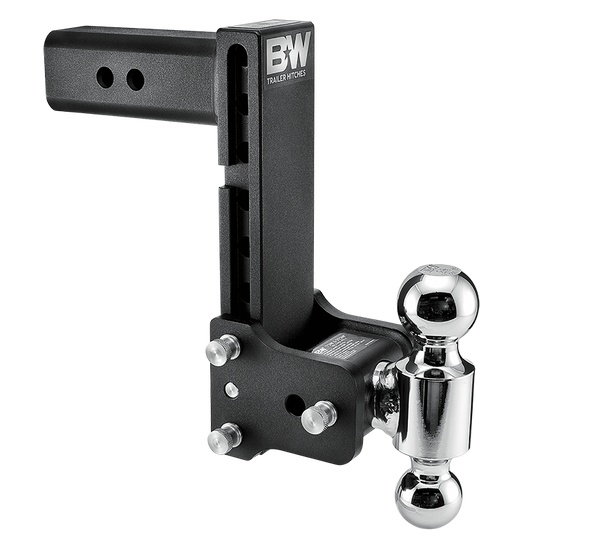 B&W 14.5K 8-1/2" Drop 9" Rise (2-5/16", 2" Balls) Adjustable Ball Mount Hitch For 2-1/2" Recievers  TS20043B - B&W Trailer Hitches