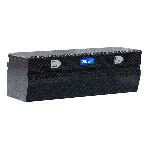 UWS Gloss Black Aluminum 55" Wedge Utility Chest Box TBC-55-W-BLK - UWS