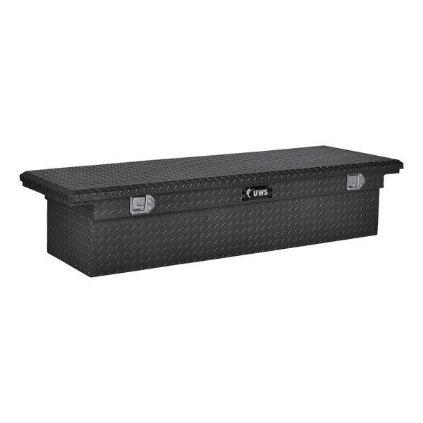 UWS Matte Black Aluminum 72" Truck Tool Box with Low Profile TBS-72-LP-MB - UWS