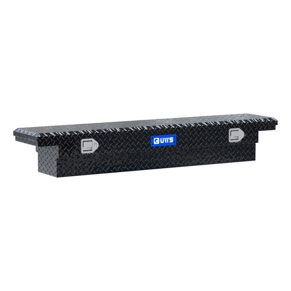UWS Gloss Black Aluminum 63" Slim-Line Truck Tool Box, Low Profile (Heavy Packaging) EC10312 - UWS