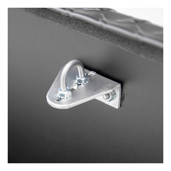 UWS Matte Black Aluminum 69" Secure Lock Crossover Truck Tool Box, Low Profile, Rail SL-69-LP-MB-R