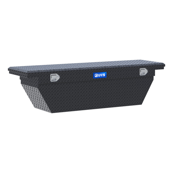UWS Matte Black 69" Deep Angled Truck Tool Box, Low Profile TBSD-69-A-LP-MB - UWS